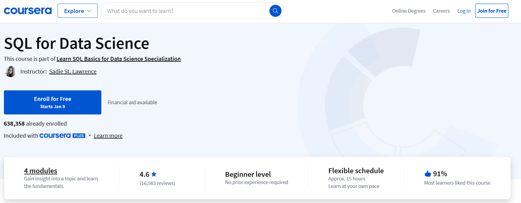 Coursera: SQL for Data Science