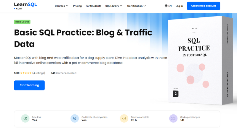 Basic SQL Practice: Blog & Traffic Data