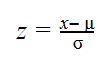 standard normal distribution