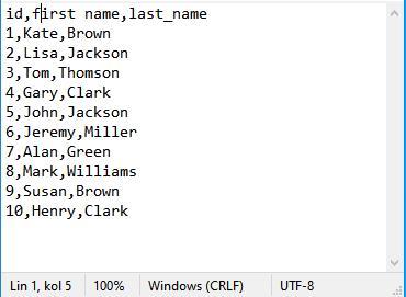 SQL export to CSV command