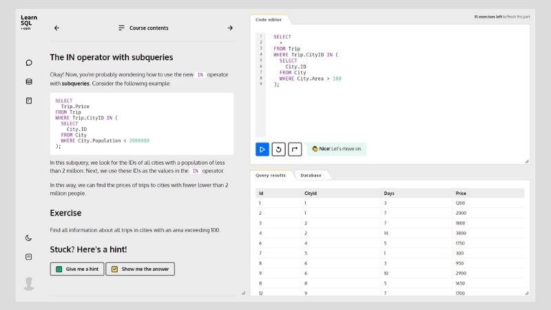 In-Person or Online SQL Training for Data Analytics