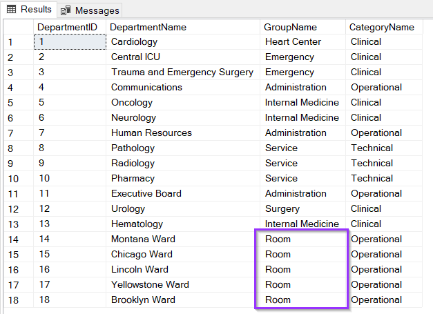 Update Multiple Rows