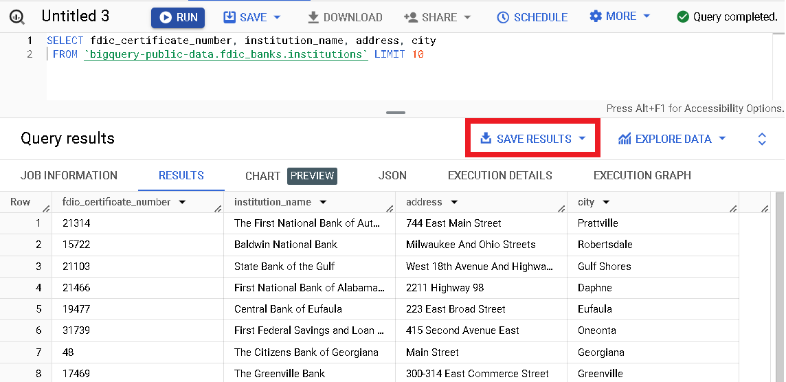 Data Export: From SQL Query to Spreadsheet