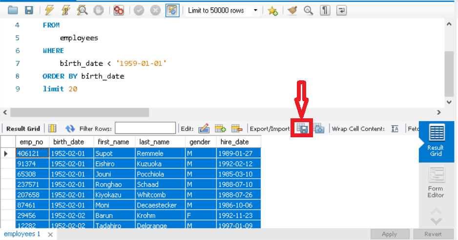 Data Export: From SQL Query to Spreadsheet