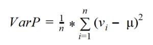 variance of a population