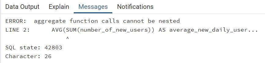 combine two aggregate functions in SQL